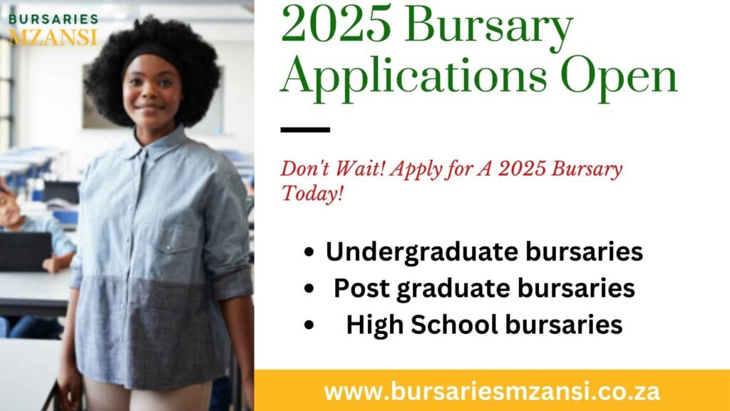 bursary application for 2025